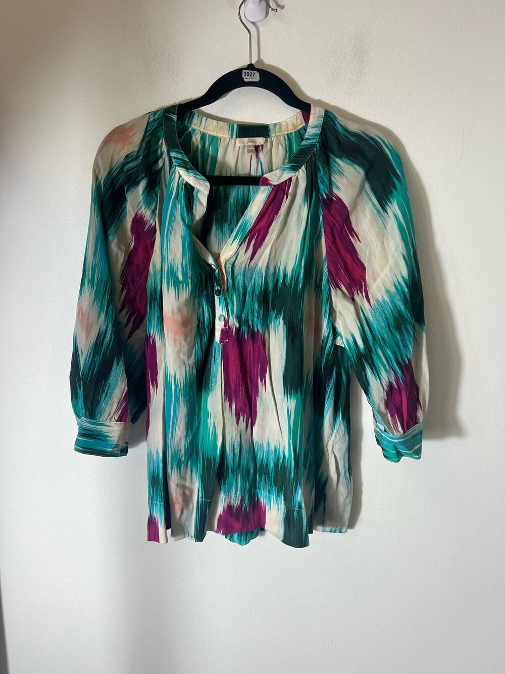 Joie Multi Color Patterned Blouse Sz S